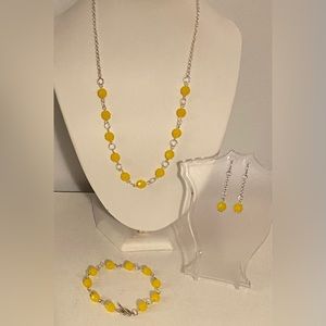 Czech Fire Polished Beads Jewelry (3 piece set) SH free